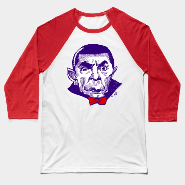 Dracula Baseball T-Shirt by alexgallego